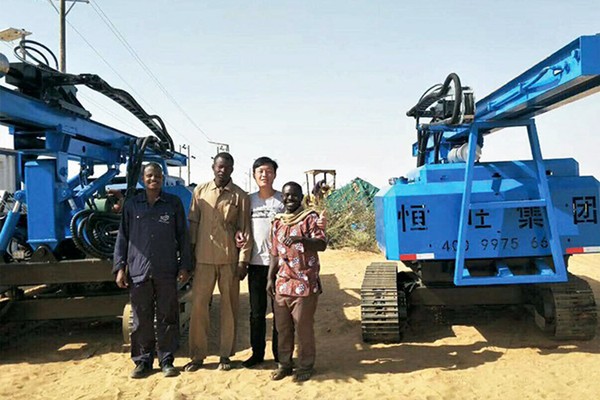 Hengwang pile driver in Tanzania